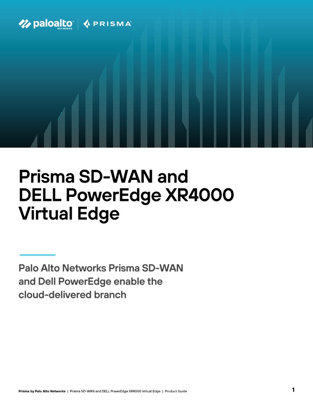 Prisma SD-WAN 和 DELL PowerEdge XR4000 虛擬邊緣指南