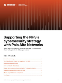 Supporting the NHS’s cybersecurity strategy with Palo Alto Networks