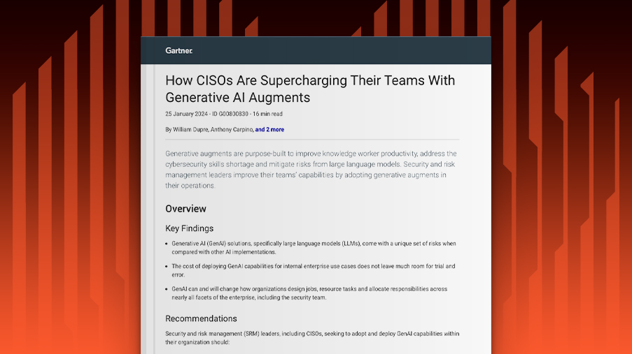 閱讀關於生成式 AI 增強功能的 Gartner 報告