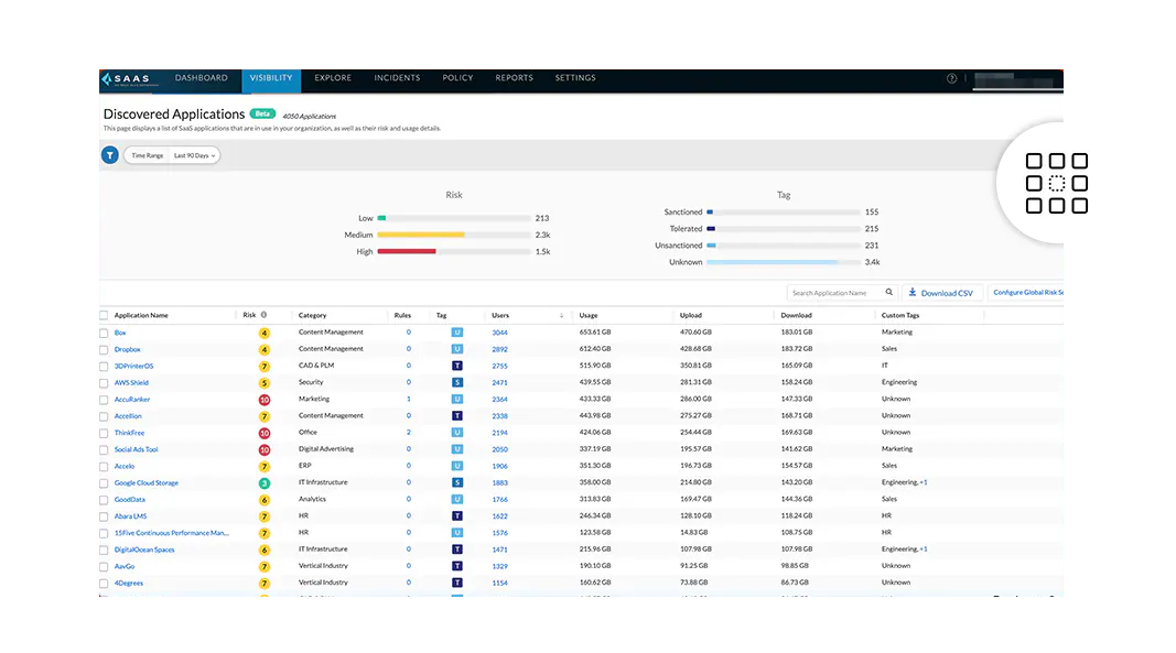 為認可的應用程式提供完整保護