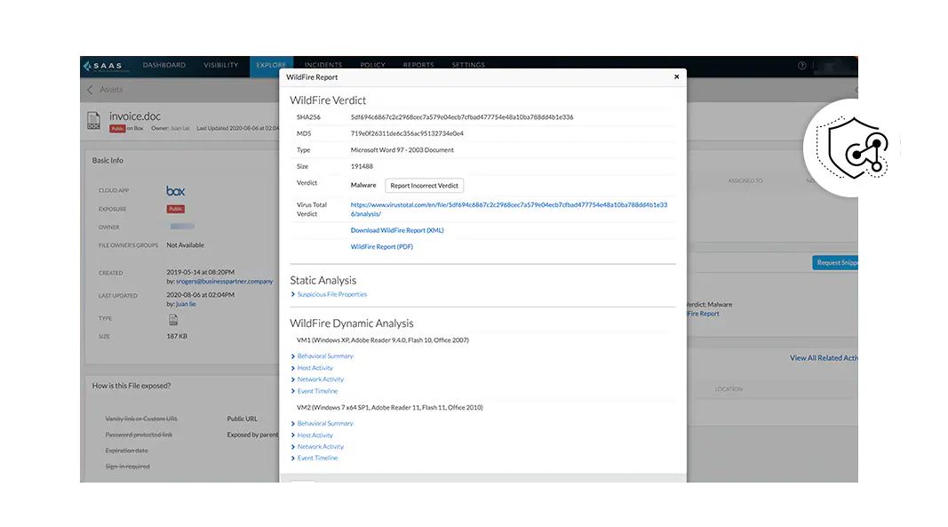 透過內嵌 ML 模型進行威脅防護