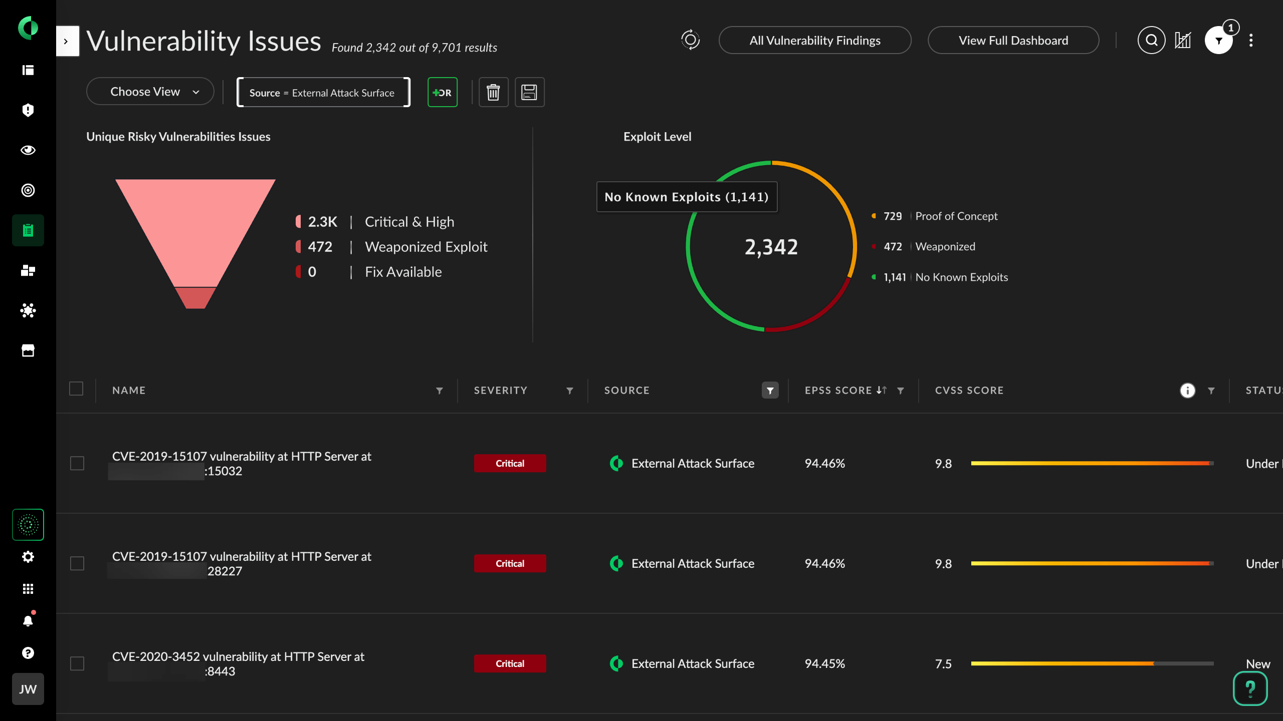 雲端攻擊面圍管理