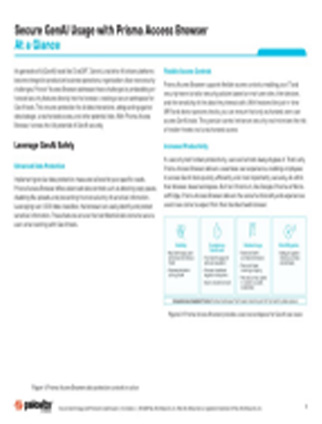 透過 Prisma Access 瀏覽器保護 GenAI 使用概覽